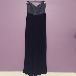 Sabine pleated maxi dress